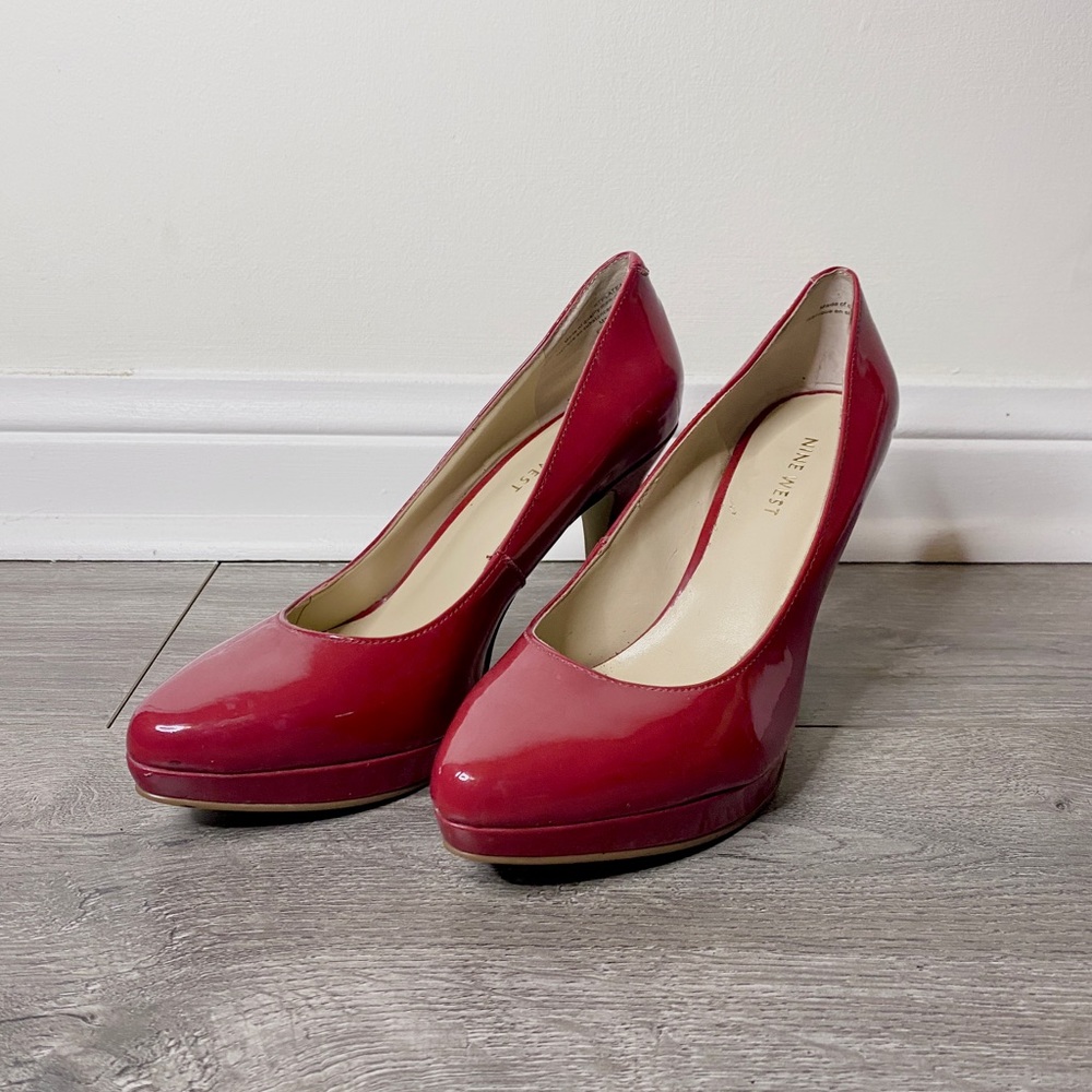 Vintage Red High Heels Nine West Size 6